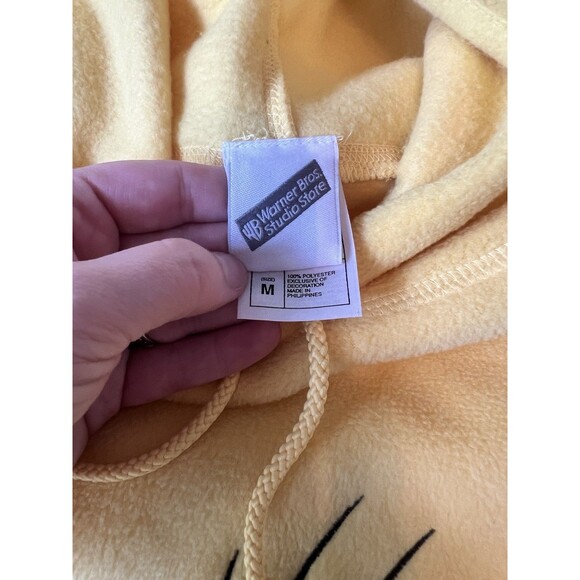 Vtg Warner Bros. 2001 Womens Fleece Pullover Hoodie Sweatshirt Tweety Bird‎ Sz M - Picture 2 of 5